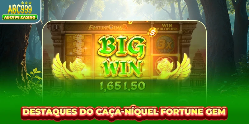 Destaques do caça-níquel Fortune Gem