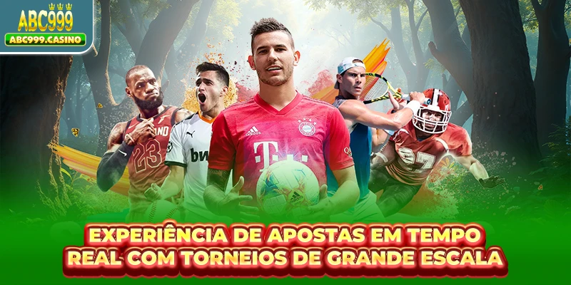 Experiência de apostas em tempo real com torneios de grande escala