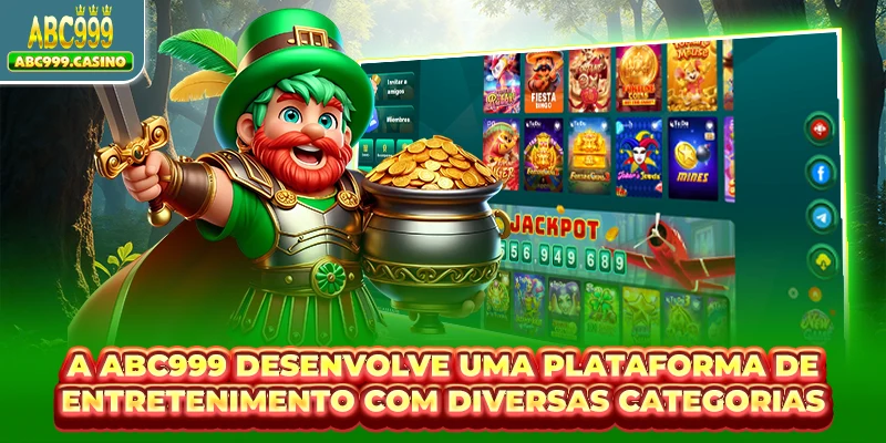 A ABC999 desenvolve uma plataforma de entretenimento com diversas categorias