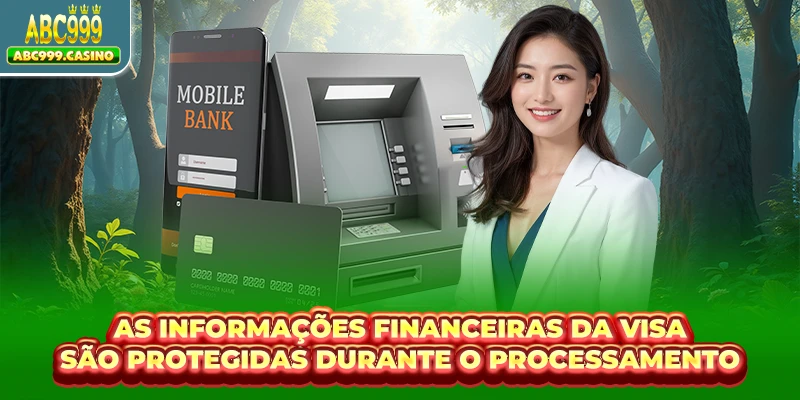 As informações financeiras da Visa são protegidas durante o processamento