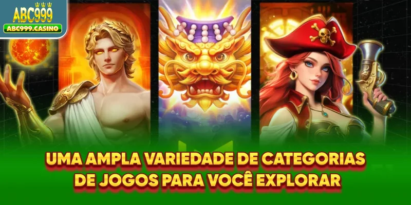 Uma ampla variedade de categorias de jogos para você explorar